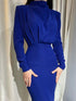 'Zosia' Ruched Turtleneck Dress - Celes Fashion